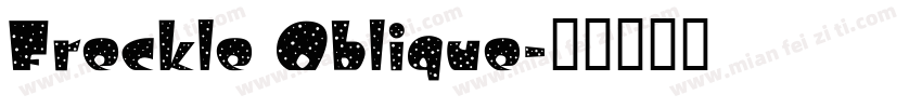 Freckle Oblique字体转换